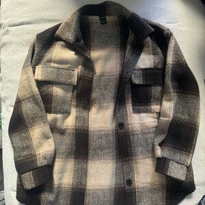 Checkered Sweater with buttons